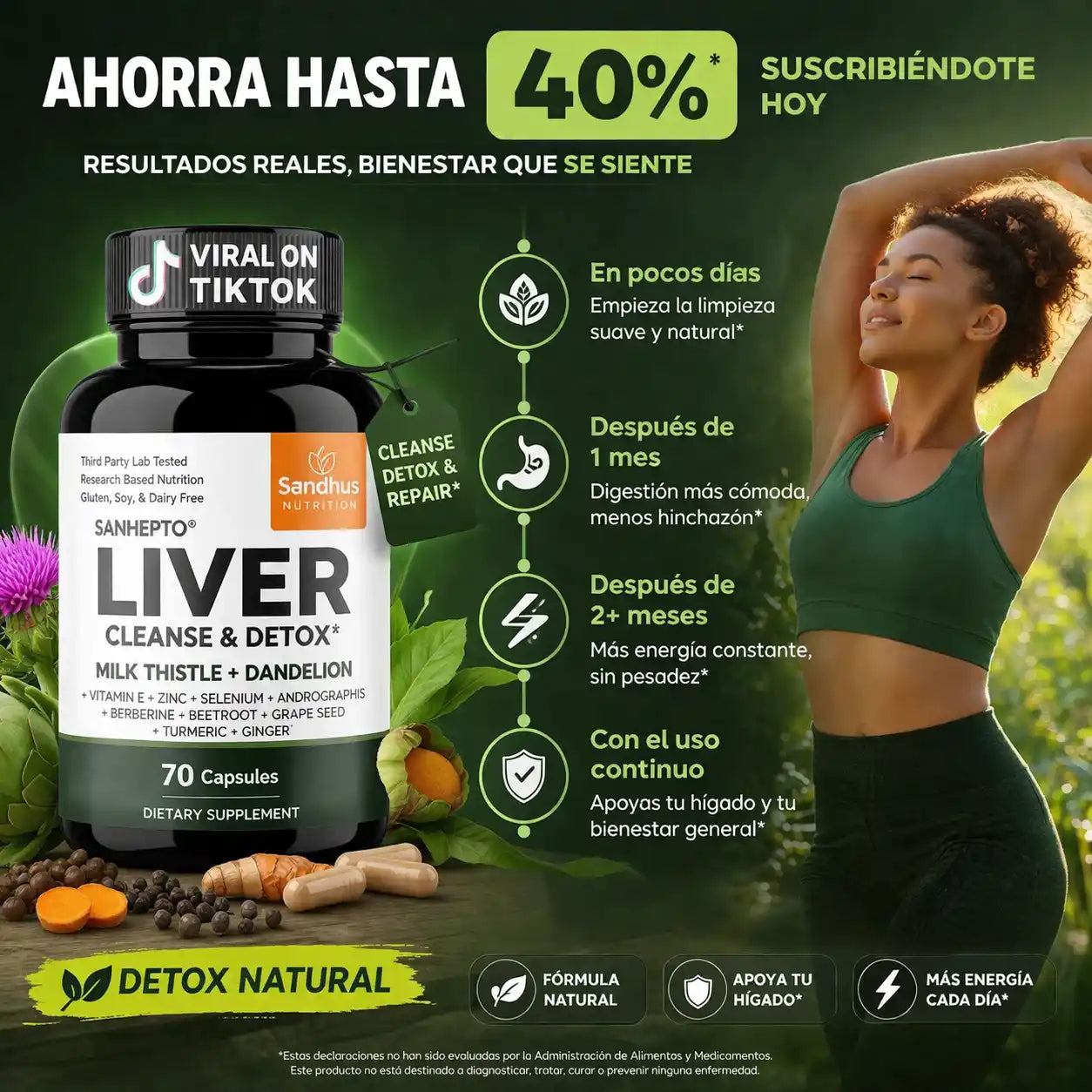 LiverCare™ Detox Support – Limpieza Natural del Hígado y Energía Diaria