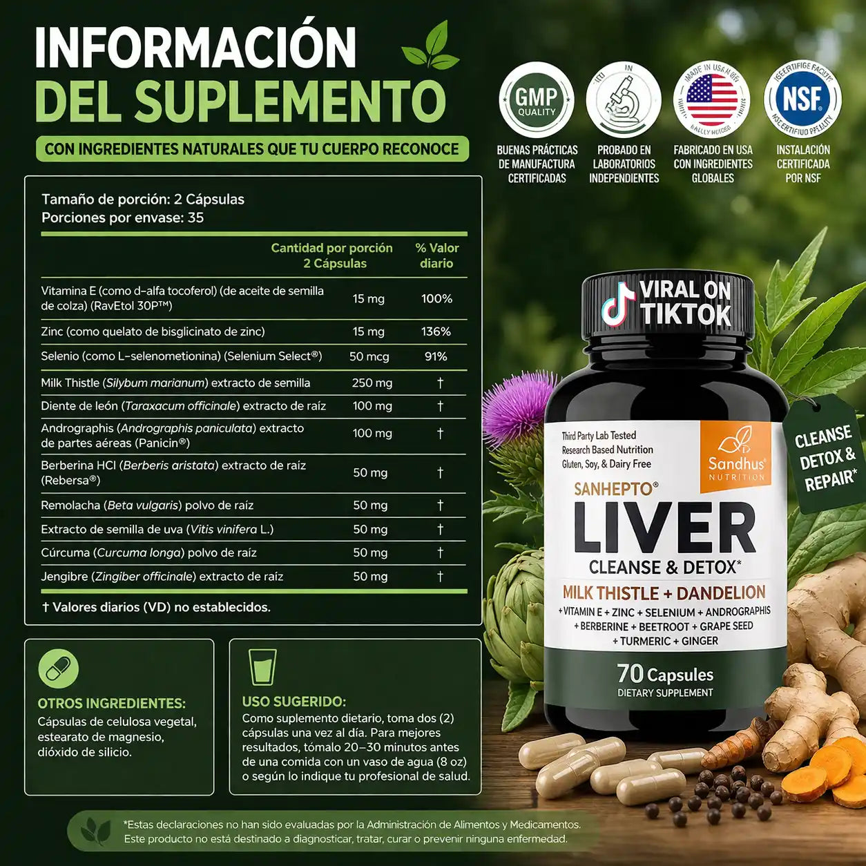 LiverCare™ Detox Support – Limpieza Natural del Hígado y Energía Diaria