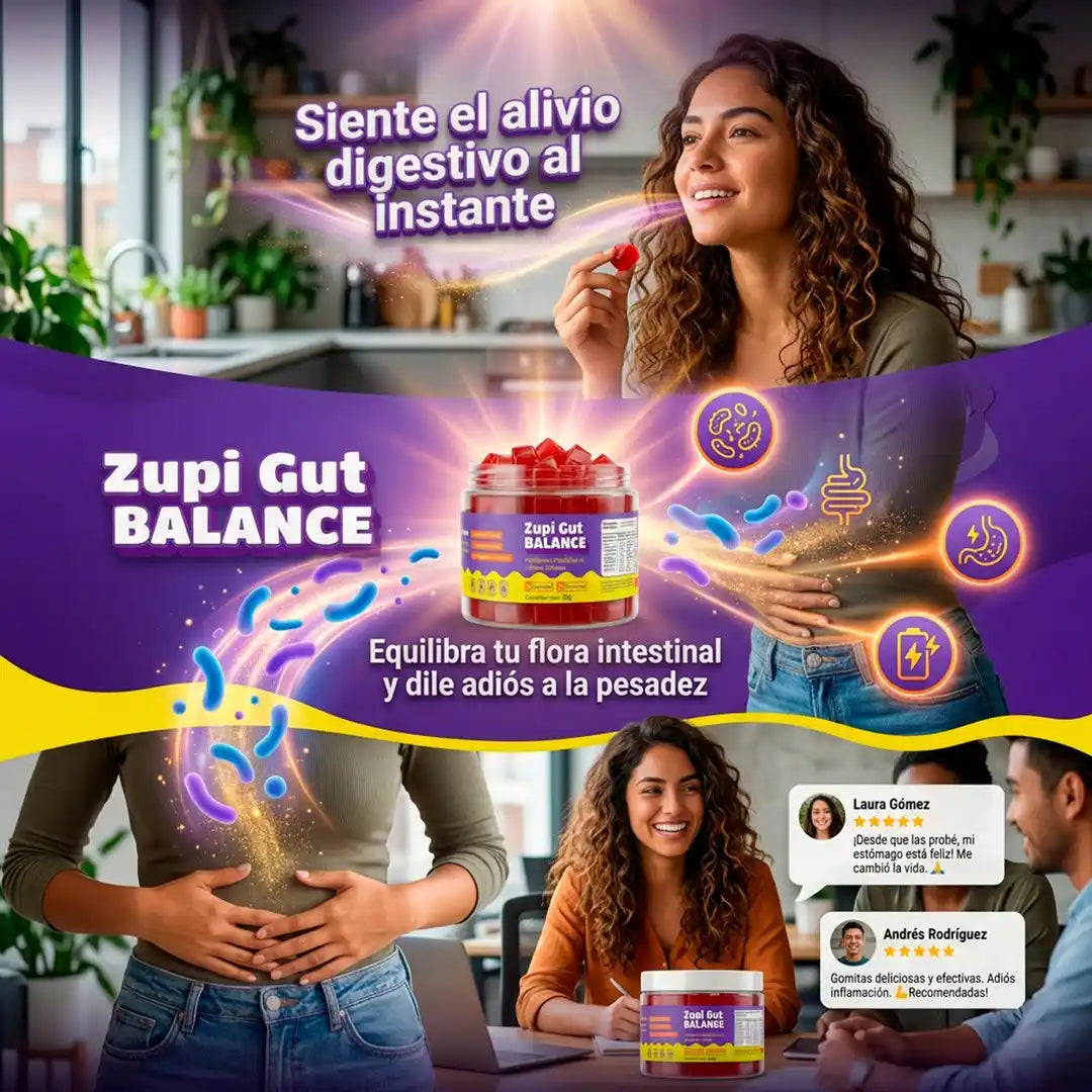 GutReset® Gomitas Digestivas Zupi – Equilibra tu intestino y siéntete liviana