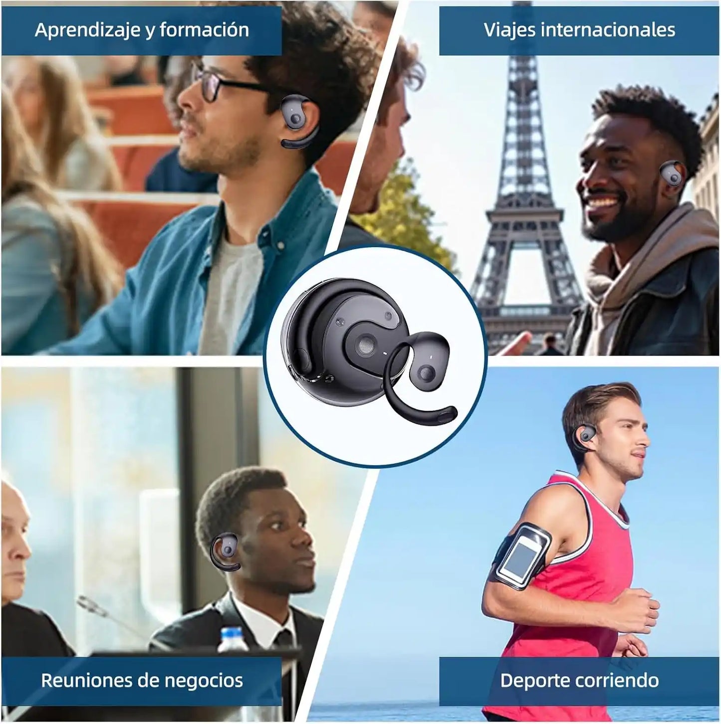 InvisiTalk™ Audífonos Traductores Clip | Entiende cualquier idioma sin que nadie lo note