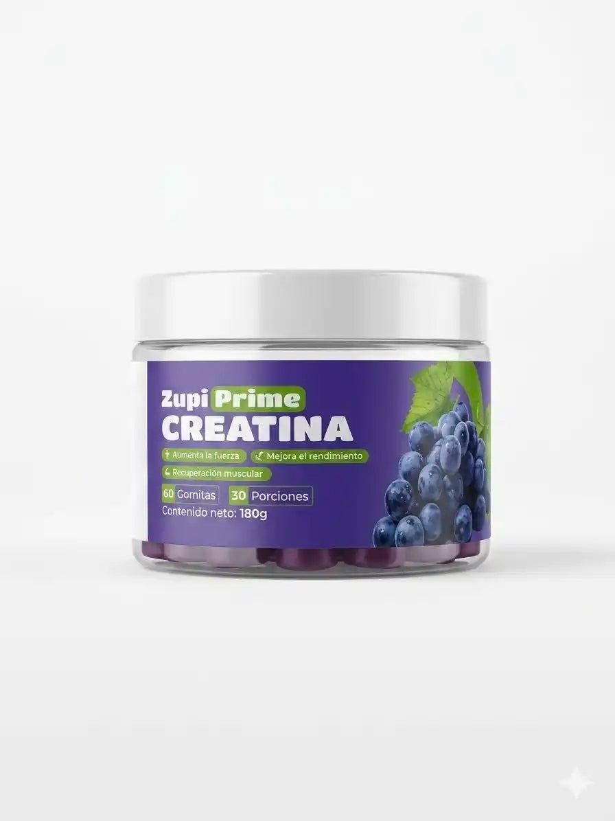 Zupi Prime® Creatine Gummies – Creatina en Gomitas para Más Fuerza sin Complicaciones
